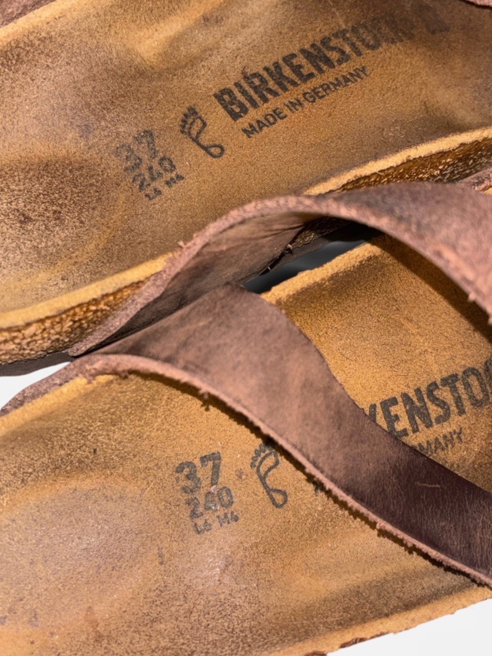 Birkenstock Yara Ankle Wrap Oiled Leather Mocha Brown Sandal Size 37 (7 W) - Picture 10 of 10